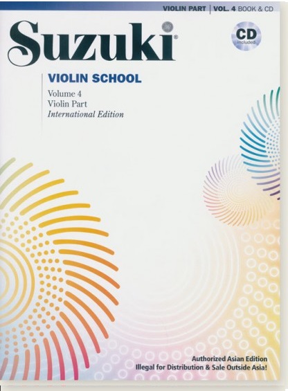 Suzuki Violin School Volume 【4】Violin Part [Book & CD]